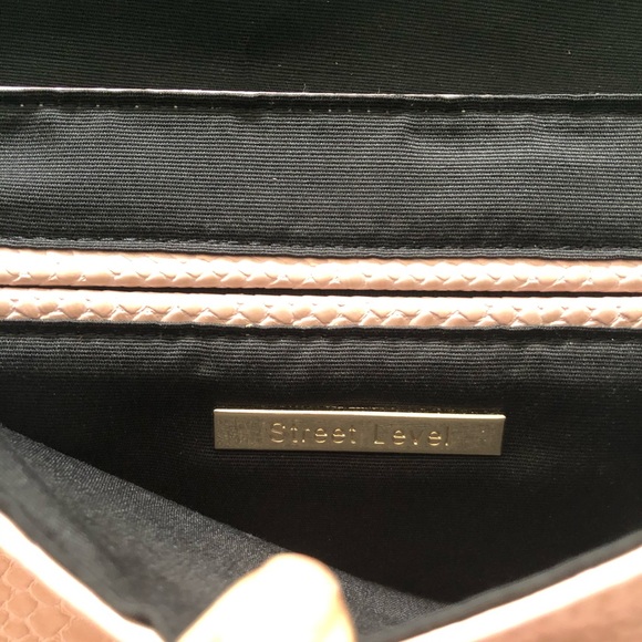 Street Level Pink Leather Tassel Purse - Picture 4 of 5